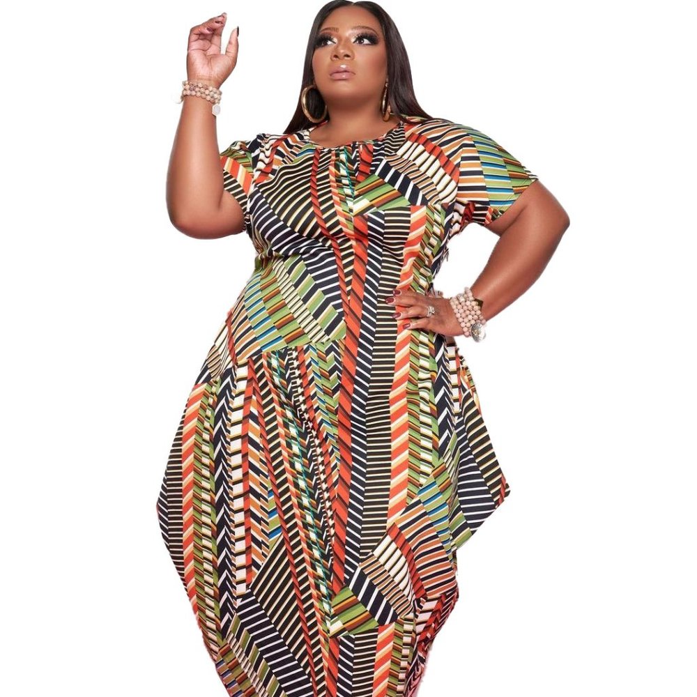 Memphis Stripe Dress